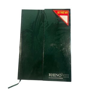 Rhino Green A4 Calculator Notebook Grid Graph Paper Working School Learning‎